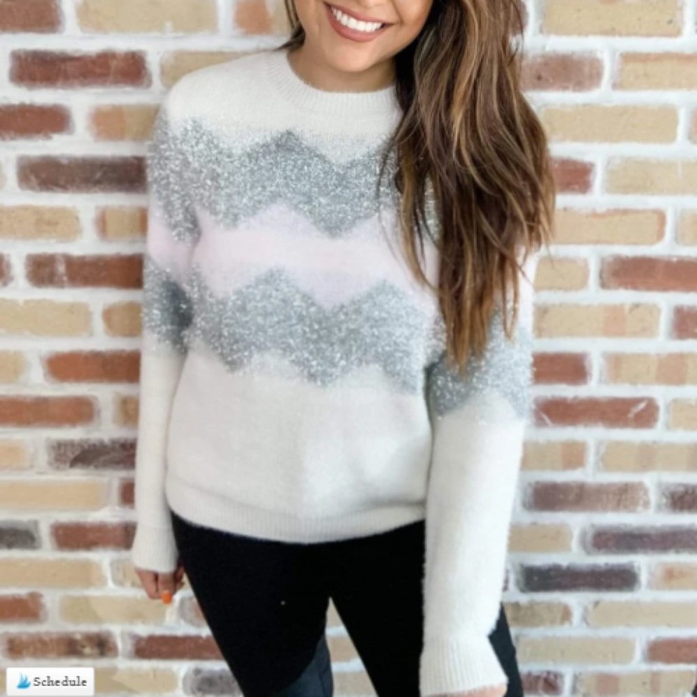 Women's Top HERE FOR CHEER SWEATER